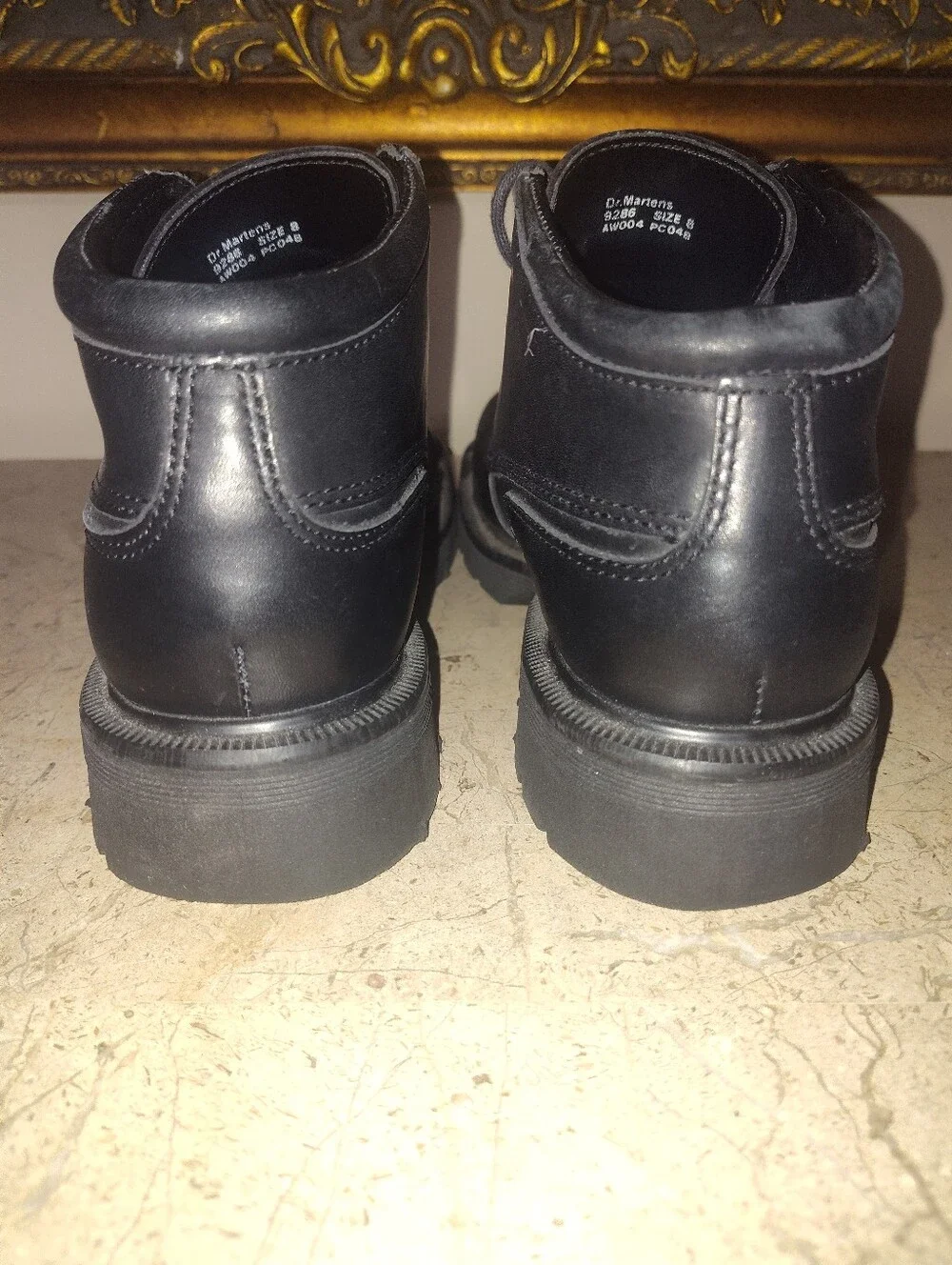 Dr Martens 9286 Vintage Men's Black Leather Made In England Lace-Up Chukka Boots